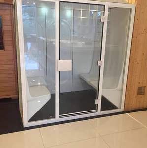 モダンラグジュアリーアクリルスチームキャビン 2～4人用 ウェットスチームシャワールーム コンピューター制御パネル 1年保証 トータルソリューション - Product Image 1