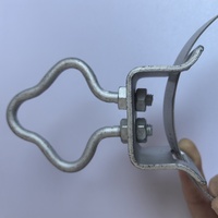 Gancho de sujeción de cable de fibra óptica FTTH de acero galvanizado tipo flor de ciruelo, retractor de cable de comunicación