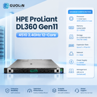 Server Rak 1U HPE ProLiant DL360 Gen11 4510 Unit Berkinerja Tinggi untuk Inferensi AI dan Analisis Big Data