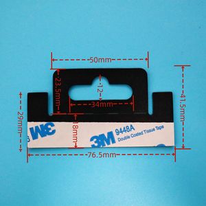 Cintre Euro en PVC Noir Adhésif pour Boîte d'Emballage - Product Image 5