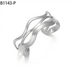Amy Amy Fashion <b>Bangle</b> PE1143 <b>Silver</b> Plated Cuff <b>Bracelet</b> For Women Trendy Jewelry Gift - Product Image 1