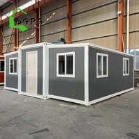 Casa Contenedor de Acero Prefabricada, Plegable, Impermeable e Ignífuga, de 2 Dormitorios, con Cocina y Baño, Hotel Modular de Lujo