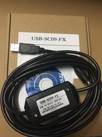 Cable de Programación Industrial USB-SC09-FX (Negro) Puede Emitir Facturas Electrónicas Compatible con Win7/Win10/Win11 para la Serie FX
