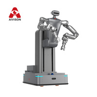 Chasis de Robot Humanoide Omnidireccional con Brazos Dobles de 7 Grados de Libertad, Láser SLAM, Plataforma Móvil AMR Autónoma para Almacenes