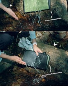 Sitting Pad for Backpacking Waterproof <b>Chair</b> Mat with Carabiner Clip Foldable Seat Cushion for Hiking Picnic Travel Airplane - Product Image 3