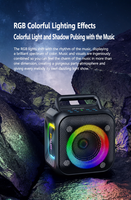 Haut-parleur portable RGB IPX6 BT 5.4 de haute qualité, puissant, avec basses profondes HIFI, qualité sonore sans perte, batterie 6000 mAh, 30 W de puissance élevée