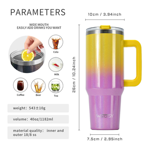 Watersy ขวดน้ำสูญญากาศสำหรับ18/8เครื่องดื่ม, สินค้าใหม่<span class=keywords><strong>2025</strong></span>ถ้วย40ออนซ์ขวดน้ำสแตนเลสสีสเปรย์กันฝนสำหรับเป็นของขวัญวันคริสต์มาสสินค้าใหม่ - Product Image 2