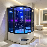 Baignoire Jacuzzi avec douche vapeur, cabine de douche japonaise, salle de bain complète, cabine de douche vapeur et salle de douche vapeur combinée