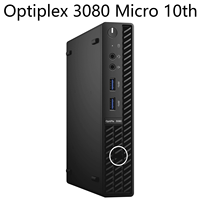 Mini PC de bureau Barebone Tiny Optiplex 3080 10e génération, propre, sans rayures, grade A, testé et fonctionnel