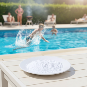 Poudre <span class=keywords><strong>de</strong></span> chlore pour l'entretien des piscines, 99% <span class=keywords><strong>de</strong></span> pureté, en seaux robustes <span class=keywords><strong>de</strong></span> 50 lb, livraison sécurisée, service DDP, EXPO <span class=keywords><strong>de</strong></span> mars - Product Image 1