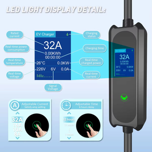 Chargeur EV portable, charge rapide DC 11KW CCS2 pour Tesla BYD et véhicules <span class=keywords><strong>électrique</strong></span>s <span class=keywords><strong>de</strong></span> type 2, station <span class=keywords><strong>de</strong></span> charge domestique avec écran LED - Product Image 3