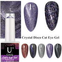 YOUGEL échantillon gratuit Offre Spéciale OEM ODM Disco Crystal Cat Eye UV Gel Polish Soak Off Magnetic Gel Nail Polish Cat Eye