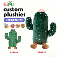 Fabricant de coussins en peluche, coussin en peluche personnalisé en forme de cactus avec rembourrage en coton doux, fabrication OEM, créez votre propre marque