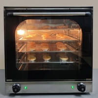 Four à convection électrique commercial de comptoir, 4 niveaux, 4 plateaux, gain de place, cuisson rapide, entretien facile pour la pâtisserie