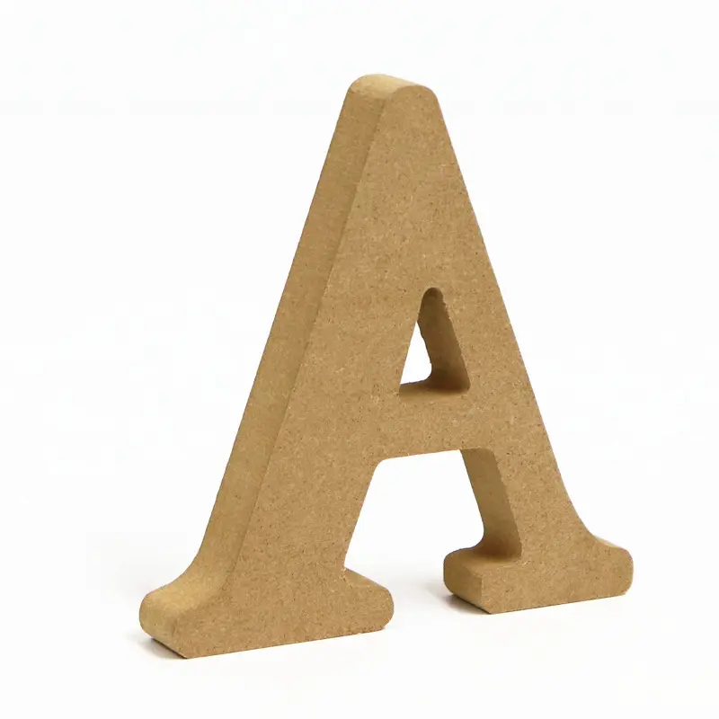 Funda de madera personalizada, letras talladas