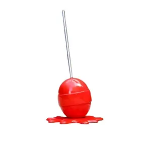 Hot Selling Larger Sculpture Fiberglass Giant Lollipop Resin Crafts For Home Decoration Resin Candy Display Props