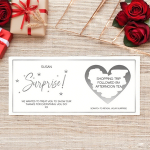 Tùy chỉnh in ấn kỷ niệm thẻ cào vé sinh nhật lễ kỷ niệm phiếu giảm giá quà tặng valentine Cảm ơn bạn Cào thẻ - Product Image 6