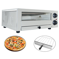 Horno Eléctrico de Mesa para Pizza de 12 Pulgadas, de Acero Inoxidable, Calentamiento Rápido, Alta Temperatura