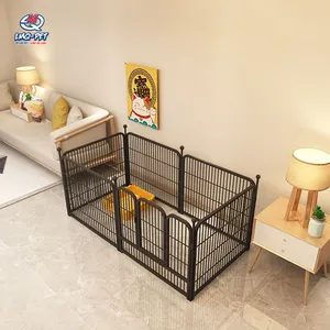 Kandang binatang peliharaan pagar anjing bermain kandang anjing rumah anjing kucing Playpen luar ruangan untuk hewan peliharaan pagar kandang hewan peliharaan dalam ruangan