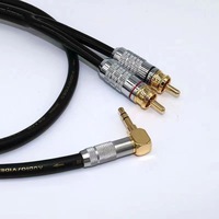 Câble audio 3,5 mm vers double RCA, stéréo TRS vers 2 RCA mâles, cordon répartiteur en Y pour haut-parleur, amplificateur, voiture - Vente en gros usine