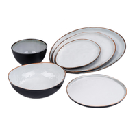 Ensemble d'assiettes et de bols, vaisselle en mélamine, assiettes en mélamine