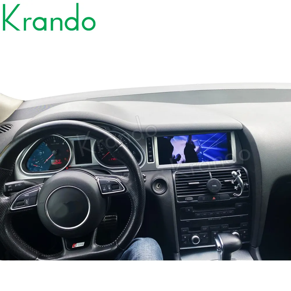 Krando Android 11 Autoradio Navigations-Player für Audi Q7 2005-2015 Touchscreen Autoradio LHD GPS DVD Stereo Wireless Carplay