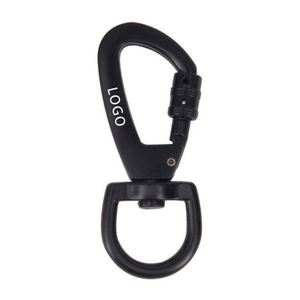 Custom LOGO Heavy Duty Dog Leash Harness Locking Carabiner <b>Clip</b> with Swivel <b>Ring</b> for Securing Pets - Product Image 1