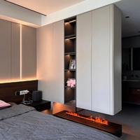 Ensemble de meubles de rangement pour vêtements autoportant moderne, armoire-penderie en bois sur mesure pour chambre à coucher, design de luxe