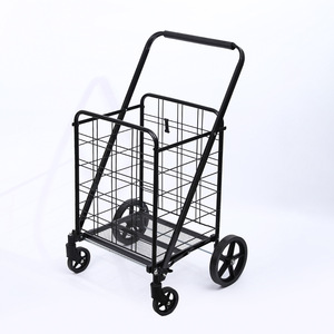 340L Heavy Duty Wire Basket Shopping <b>Trolley</b> Supermarket Large Capacity Silent Swivel Caster Grocery Retail Use Set Kit Pro - Product Image 4
