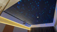 Panneaux de Plafond Étoilé Interactifs en Fibre Optique LED RGB Multicolore