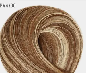 Toptan çift çekilmiş manikür hizalanmış bakire doğal saç uzatma İnsan bant rus 100% Remy saç uzatma bandı satıcılarda