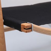 Chaise d'extérieur pliante en bois, terrasse de plage, de pique-nique, de voyage, en toile, avec sac de transport, nouveau