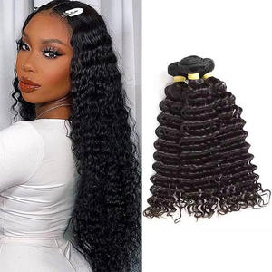 Paquetes de cabello humano virgen de onda profunda Ali Queen Double Eleven de pulgadas - Product Image 2