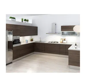 新设计厨柜欧式风格卡宾特整体价格最优惠的现代Mdf橱柜厨柜