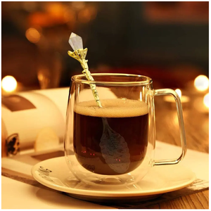 Ensemble de 6 cuillères à café en métal vintage de luxe gravées, cuillères à café dorées, cuillères à dessert glacé, ensemble de cuillères et de fourchettes dorées, vaisselle - Product Image 5