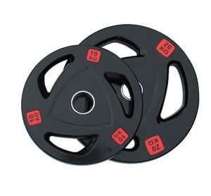 Ensemble de fitness à domicile Plaques Tri-Grip Plaque de <span class=keywords><strong>disque</strong></span> d'haltérophilie en fonte 1.25kg-25kg Caoutchouc pour <span class=keywords><strong>musculation</strong></span> - Product Image 2