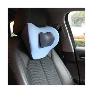 New designer headrest pillow customizable logo headrest camping car neck headrest pillow protection car with small accessories