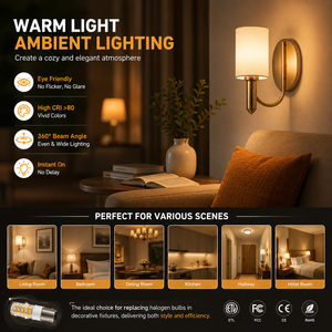 BA15D Bayonet SMD LED <b>Bulb</b> 3.3W Ceramic PC 300-350LM RA80 Dimmable 360 Degree Crystal <b>Chandelier</b> Indoor Home Lamp - Product Image 4