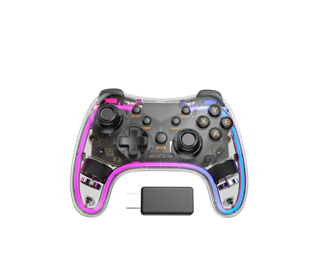 2.4G Wireless Gamepad Joystick Controller with Vibration Motor Turbo Button & Motion Sensing for 360/ & PC