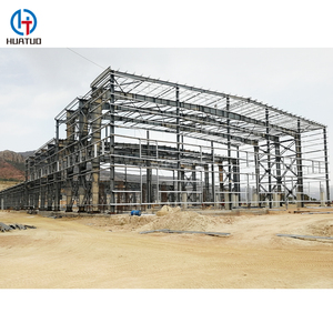 อาคารโครงสร้างเหล็กพร้อมประตูโค้งอาคารเหล็กโครงเหล็ก<span class=keywords><strong>บ้าน</strong></span>แบบโครงอ่อน - Product Image 5