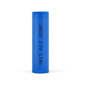 Batería recargable de iones de litio de 3.7V 18650, batería cilíndrica de litio con parte superior plana y tipo botón para linterna y ventilador portátil. - Product Image 1