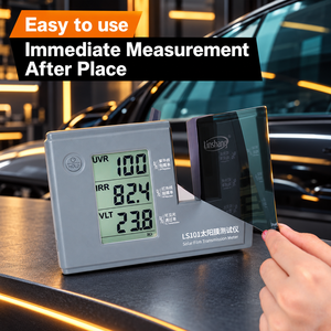 Compteur de teinte de fenêtre automobile LS101 pour la mesure simultanée du rejet des UV et des IR et de la transmission de la lumière visible - Product Image 4
