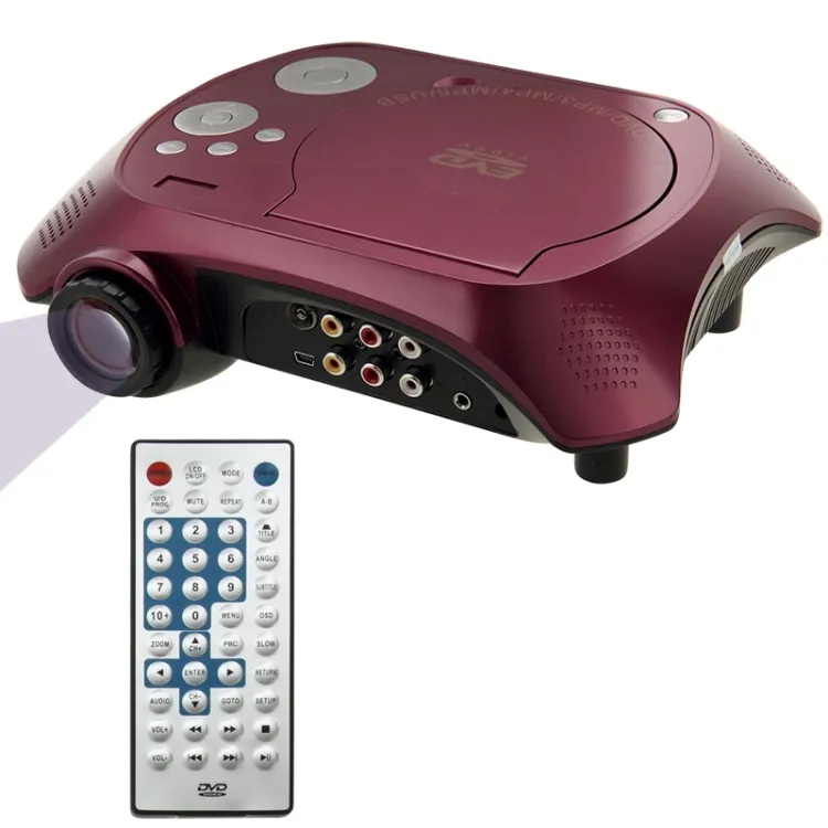 Mini projecteur DVD Portable, pour Home cinéma, avec fonction de récepteur TV, AV entrée/sortie et fonction de jeu, prise ue, meilleure vente