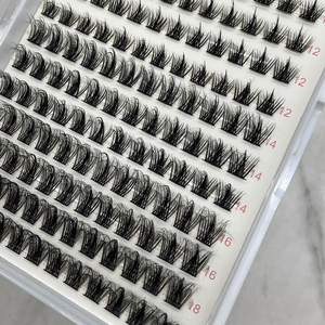 Cils en grappes, logo personnalisé, vente en gros, 10-20 mm, courbure CC, cils en grappes volumineux et naturels, plateaux de cils - Product Image 4