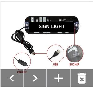 USB-kết nối dual-màu LED taxi ánh sáng Điều kiện Mới Cab chỉ số đèn với mái dấu hiệu cho xe kính chắn gió ánh sáng phụ kiện - Product Image 4