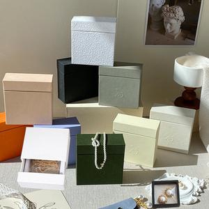 Bán Buôn Sang Trọng Biểu Tượng Tùy Chỉnh Đồ Trang Sức Hộp Các Tông Bao Bì Món Quà Nhỏ Vòng Bông Tai Vòng Cổ Hiển Thị Hộp Ngăn Kéo - Product Image 2