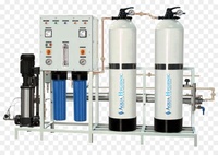 Purificateur d'eau RO alcaline industrielle à contrôle automatique 500LPH réservoir 220V pompe manuelle/automatique purifiée usine de traitement de l'eau potable RO