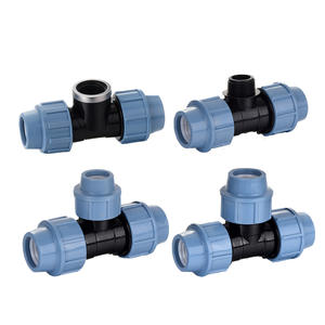 Usine en gros PN16 raccords de tuyauterie en PE haute <span class=keywords><strong>pression</strong></span> 20mm à 110mm tête de <span class=keywords><strong>Compression</strong></span> <span class=keywords><strong>PVC</strong></span>/laiton/HDPE connecteurs de coulée Type de verrouillage - Product Image 5