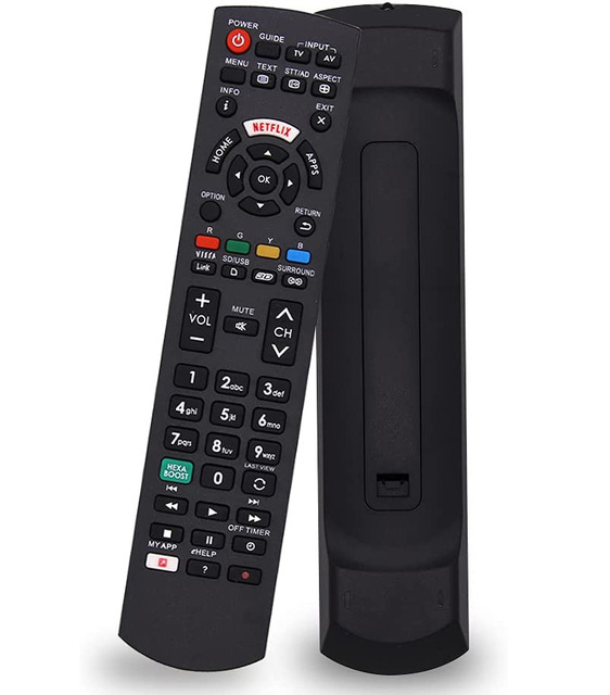 New Panasonic TV Replacement Remote Control Fit for All Panasonic Smart TV with NETFLIX/MY APP/HEXA BOOST BUTTON