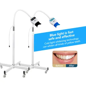 Lámpara LED Dental láser, máquina de luz blanqueadora Dental con ruedas, máquina blanqueadora de luz fría Led de pie 8